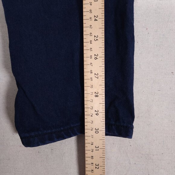 Zena Blue Jeans Colorblock Womens 13 Blue Purple Green Retro 80s 90s FLAW - Picture 6 of 14